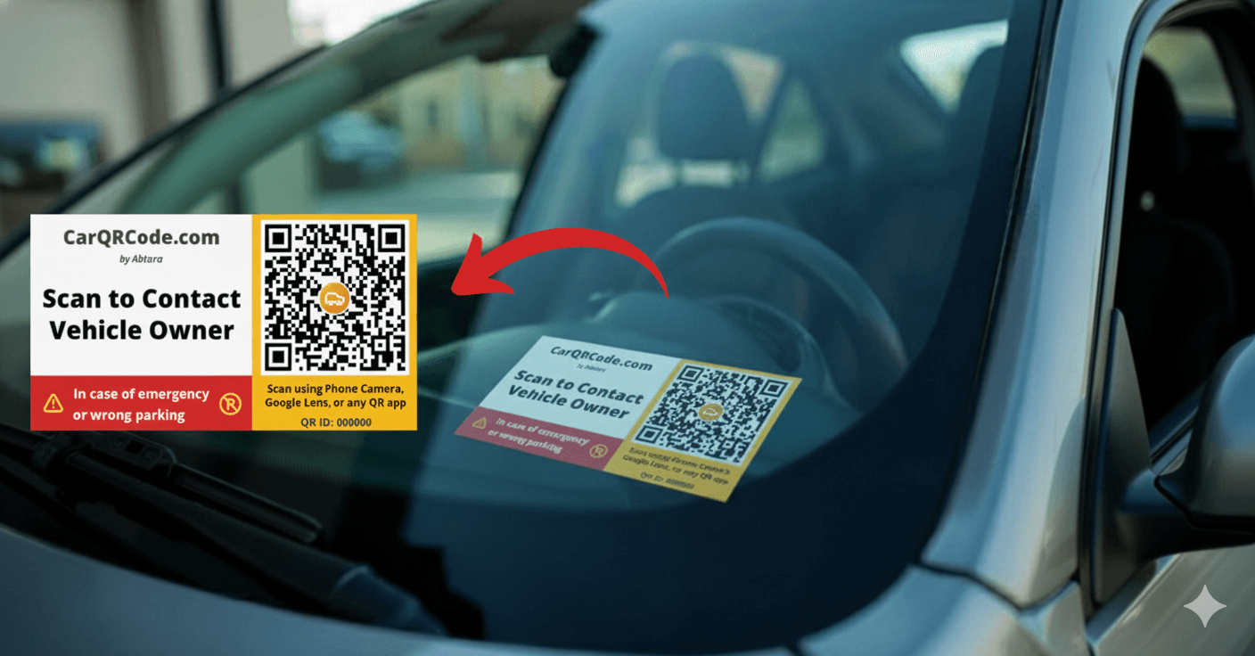 Parking Tag QR Sticker